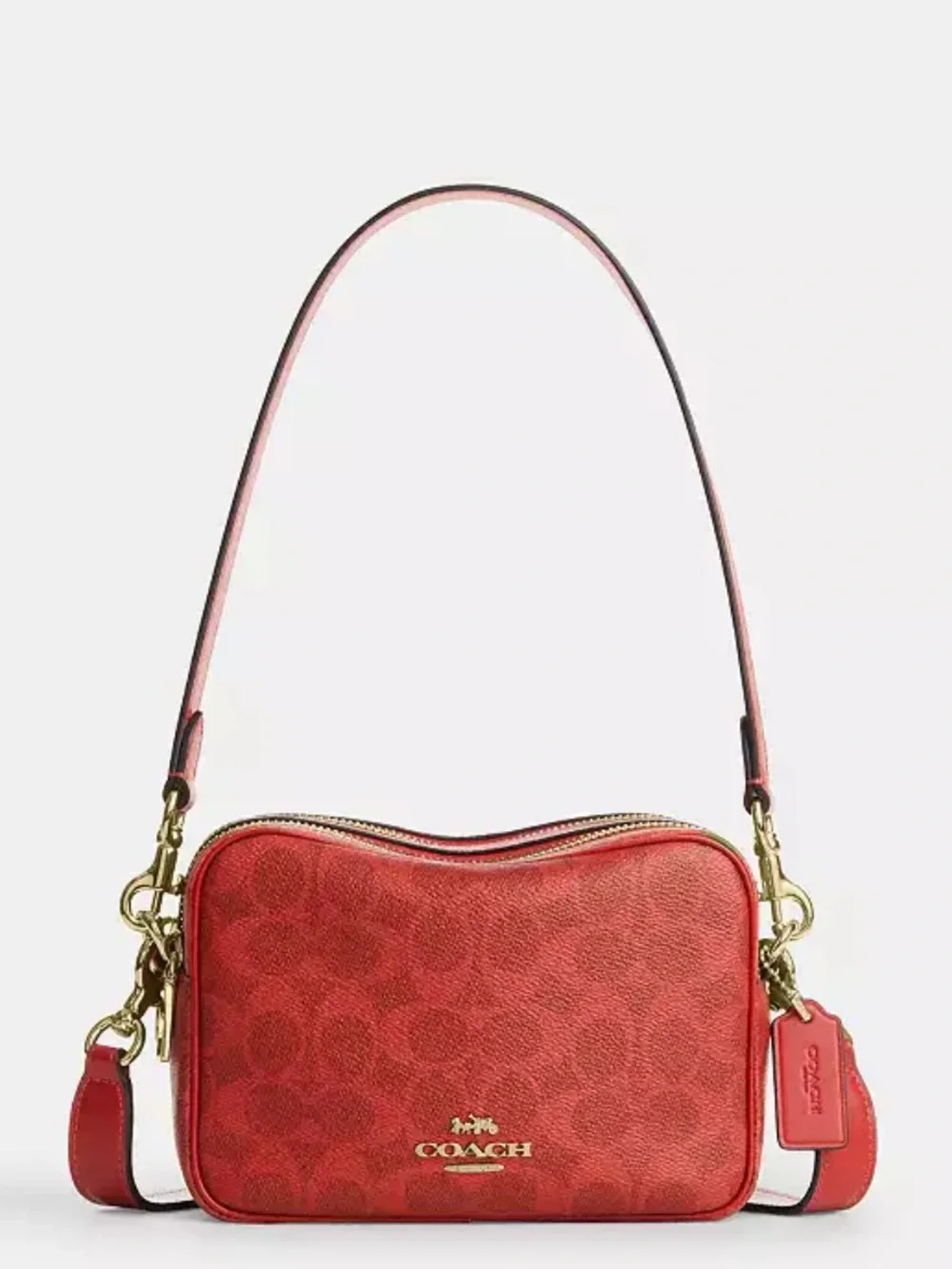 NWT Coach! Mini Carey Crossbody Bag In Signature Canvas ♥️